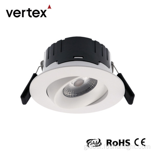 Round Dimmable Downlight Ip44 Led White Round Dimmable Downlight Factory